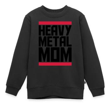 Beam Heavy Metal Mom - Kids Premium Organic Sweatshirt - black - Front - AI Model Kid Female (0cm)