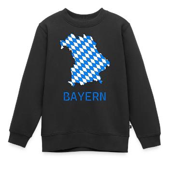 Bayern - Kinder Premium Organic Sweatshirt - Schwarz - Vorne - AI Model Kid Female (0cm)