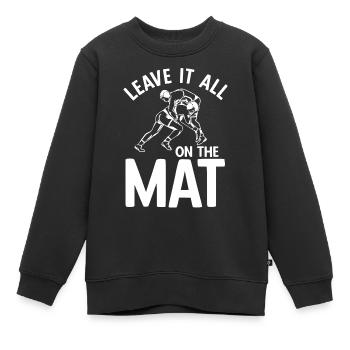 Grappling Martial Arts Wrestling - Kinder Premium Organic Sweatshirt - Schwarz - Vorne - AI Model Kid Female (0cm)