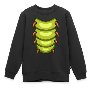 Raupe - Kinder Premium Organic Sweatshirt - Schwarz - Vorne - AI Model Kid Female (0cm)