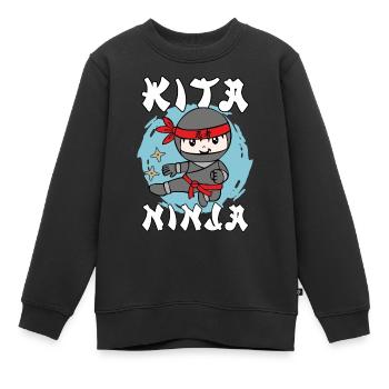 Kita Kind 2023 Kindergarten Anfänger Geschenkidee - Kinder Premium Organic Sweatshirt - Schwarz - Vorne - AI Model Kid Female (0cm)