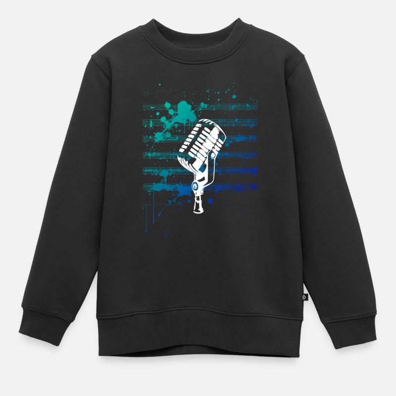 dis-le avec micro - Sweat Premium enfant bio - noir