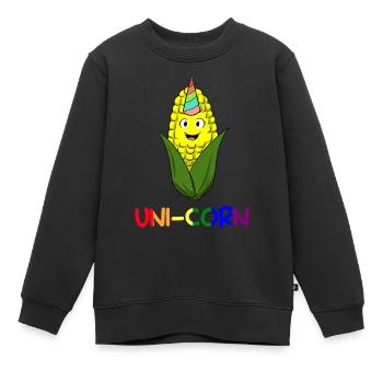 Uni-corn Bauer - Kinder Premium Organic Sweatshirt - Schwarz - Vorne - AI Model Kid Female (0cm)
