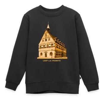 Mairie de Lauf Pegnitz, Franconie, Bavière - Sweat Premium enfant bio - noir - Devant - AI Model Kid Female (0cm)