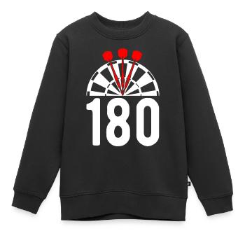 Darts Darts Darts Player Darts - Kids Premium Organic Sweatshirt - black - Front - AI Model Kid Female (0cm)