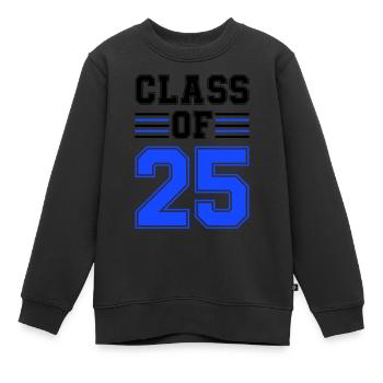 class of 25 - Kinder Premium Organic Sweatshirt - Schwarz - Vorne - AI Model Kid Female (0cm)