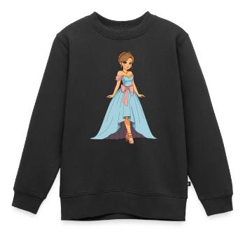 Princess Harmony - Sweat Premium enfant bio - noir - Devant - AI Model Kid Female (0cm)