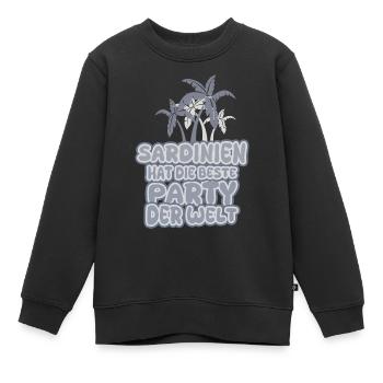 La Sardaigne en vacances - Sweat Premium enfant bio - noir - Devant - AI Model Kid Female (0cm)