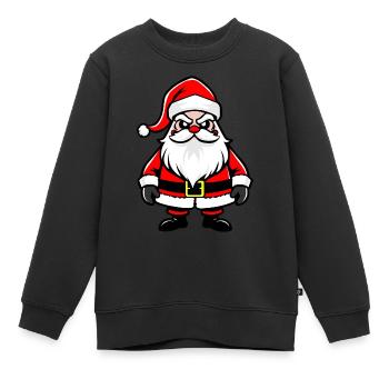 Weihnachtsmann, santa claus figure Święty Mikołaj - Sweat Premium enfant bio - noir - Devant - AI Model Kid Female (0cm)