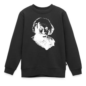 Nous sommes Ulmers - Sweat Premium enfant bio - noir - Devant - AI Model Kid Female (0cm)