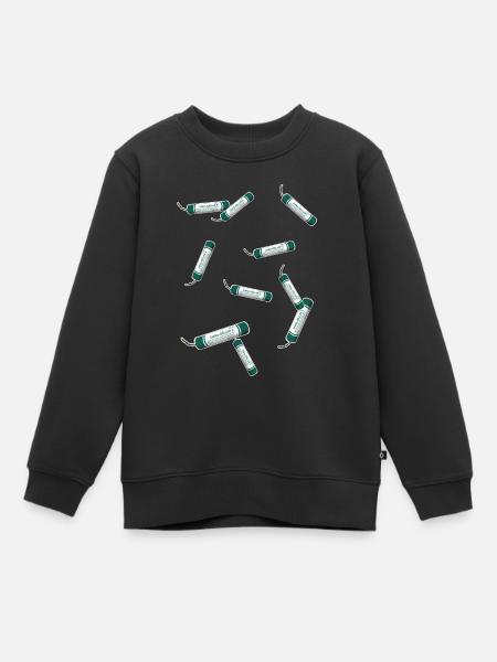 Pyro Böller - Kinder Premium Organic Sweatshirt - Schwarz