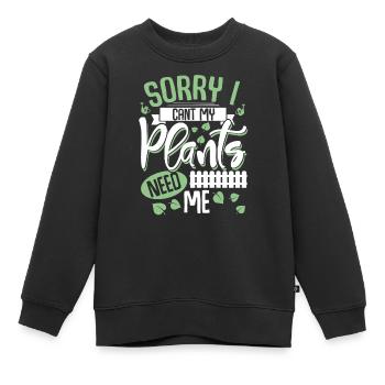 Garten Schrebergarten - Kinder Premium Organic Sweatshirt - Schwarz - Vorne - AI Model Kid Female (0cm)