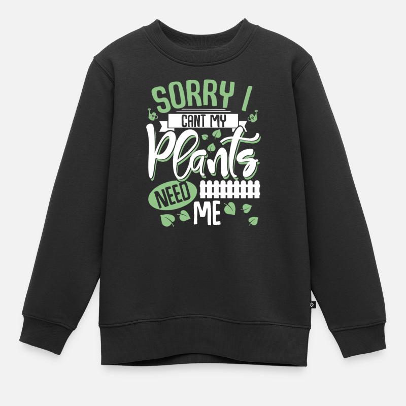 Garten Schrebergarten - Kinder Premium Organic Sweatshirt - Schwarz