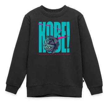 KOBE! Calculated Sky Nade - Kids Premium Organic Sweatshirt - black - Front - AI Model Kid Female (0cm)