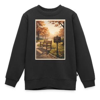 Reserved_for_Daydreaming - Sweat Premium enfant bio - noir - Devant - AI Model Kid Female (0cm)