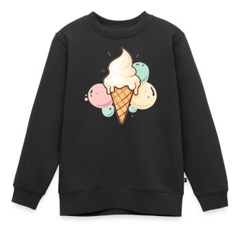 Kugel Für Kugel Glücklich - Kinder Premium Organic Sweatshirt - Schwarz - Vorne - AI Model Kid Female (0cm)