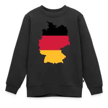 Deutschland - Kinder Premium Organic Sweatshirt - Schwarz - Vorne - AI Model Kid Female (0cm)