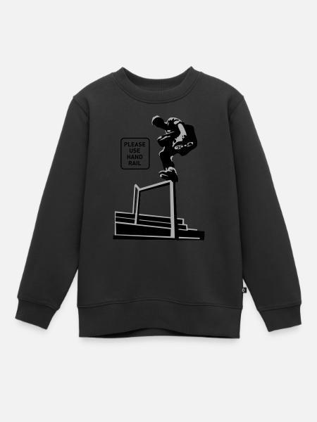 Rampe - Sweat Premium enfant bio - noir