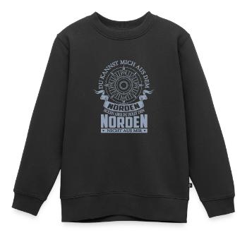 Du kannst mich aus dem Norden holen - Kinder Premium Organic Sweatshirt - Schwarz - Vorne - AI Model Kid Female (0cm)