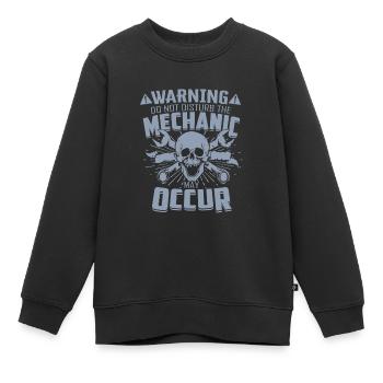 Störe nicht den Mechaniker Ernfthafte Verletzungen - Kinder Premium Organic Sweatshirt - Schwarz - Vorne - AI Model Kid Female (0cm)