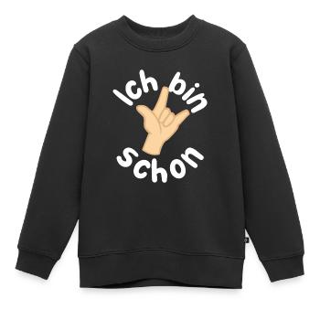 3. GEBURTSTAG ICH BIN SCHON 3 - Kinder Premium Organic Sweatshirt - Schwarz - Vorne - AI Model Kid Female (0cm)
