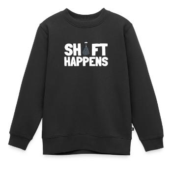 Manual Transmission And Vintage Stick Shift - Kinder Premium Organic Sweatshirt - Schwarz - Vorne - AI Model Kid Female (0cm)