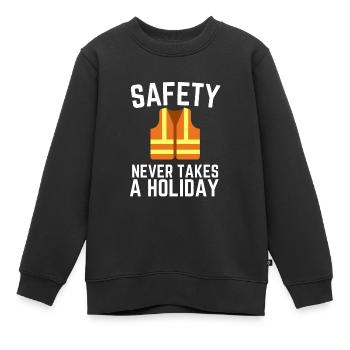 Incident Analyst Security Manager & Safety - Kinder Premium Organic Sweatshirt - Schwarz - Vorne - AI Model Kid Female (0cm)