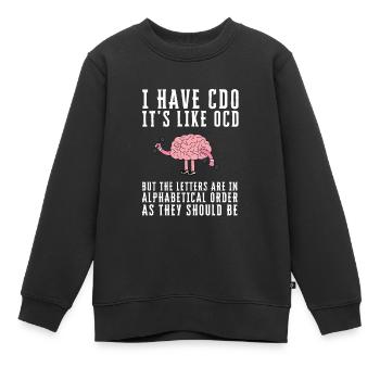 TocD Conscience du trouble obsessionnel-compulsif - Sweat Premium enfant bio - noir - Devant - AI Model Kid Female (0cm)