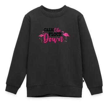 Flamingo Pink Flamingo Flamingo Geschenk - Kinder Premium Organic Sweatshirt - Schwarz - Vorne - AI Model Kid Female (0cm)