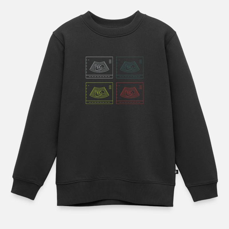 Échographiste Échographie Échographie Échographie - Sweat Premium enfant bio - noir