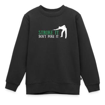 Billard Cue Sports Et Snooker Tournoi - Sweat Premium enfant bio - noir - Devant - AI Model Kid Female (0cm)