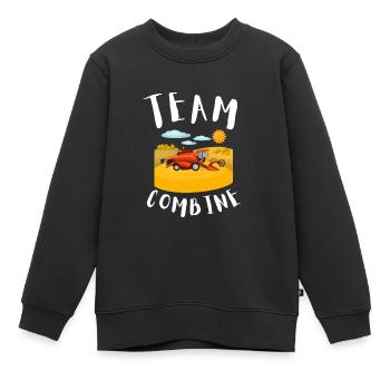 Farming Combine Harvester Driver Agriculture - Kinder Premium Organic Sweatshirt - Schwarz - Vorne - AI Model Kid Female (0cm)
