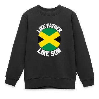 Comme Père Comme Fils Origine Origine Origine Des Pères Fête des Pères - Sweat Premium enfant bio - noir - Devant - AI Model Kid Female (0cm)