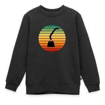 Magnet Fishing Magnet Fisher Fisherman - Kinder Premium Organic Sweatshirt - Schwarz - Vorne - AI Model Kid Female (0cm)