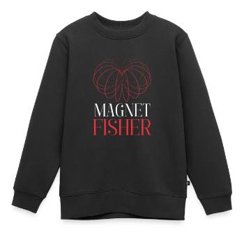 Magnet Fishing Magnet Fisher Fisherman - Kinder Premium Organic Sweatshirt - Schwarz - Vorne - AI Model Kid Female (0cm)