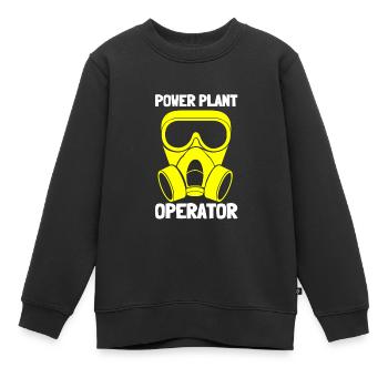Thème génie nucléaire de la fission de l’uranium - Sweat Premium enfant bio - noir - Devant - AI Model Kid Female (0cm)