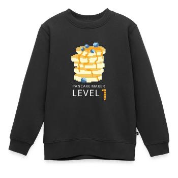 Syrup For Pancakes Flipping Flapjack Breakfast - Kids Premium Organic Sweatshirt - black - Front - AI Model Kid Female (0cm)