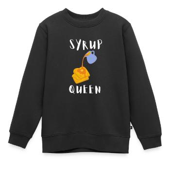 Syrup For Pancakes Flipping Flapjack Breakfast - Kids Premium Organic Sweatshirt - black - Front - AI Model Kid Female (0cm)