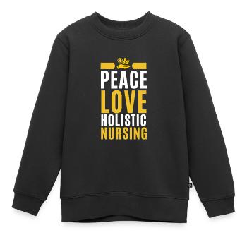 Homeopathy Alternative Medicine, Holistic Nursing - Kinder Premium Organic Sweatshirt - Schwarz - Vorne - AI Model Kid Female (0cm)