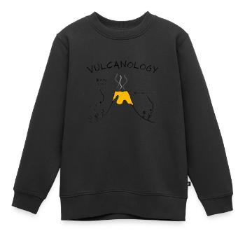 Volcanologists Geologist Magma Volcano - Kinder Premium Organic Sweatshirt - Schwarz - Vorne - AI Model Kid Female (0cm)