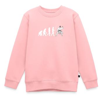 Maori Hei Tiki Tribal Tattoo Nouvelle-Zélande - Sweat Premium enfant bio - rose - Devant - AI Model Kid Female (0cm)