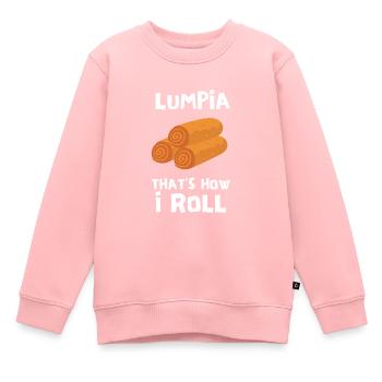 Filipino Pride Pinoy Spring Roll Lumpia Thats How - Kids Premium Organic Sweatshirt - rose - Front - AI Model Kid Female (0cm)