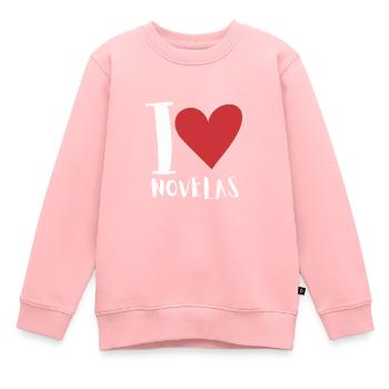 Telenovela Columbianas, émissions hispaniques et feuilletons - Sweat Premium enfant bio - rose - Devant - AI Model Kid Female (0cm)