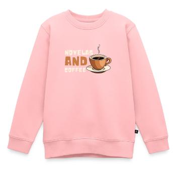 Telenovela Columbianas, émissions hispaniques et feuilletons - Sweat Premium enfant bio - rose - Devant - AI Model Kid Female (0cm)