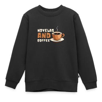 Telenovela Columbianas, émissions hispaniques et feuilletons - Sweat Premium enfant bio - noir - Devant - AI Model Kid Female (0cm)