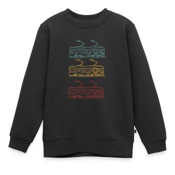 Téléphérique Téléphérique Télécabine - Sweat Premium enfant bio - noir - Devant - AI Model Kid Female (0cm)