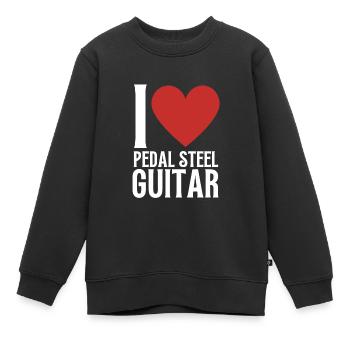 Pedal Steel Guitar - Sweat Premium enfant bio - noir - Devant - AI Model Kid Female (0cm)