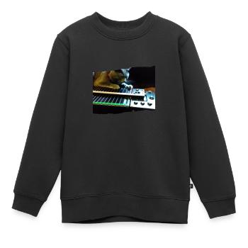 Pedal Steel Guitar - Sweat Premium enfant bio - noir - Devant - AI Model Kid Female (0cm)