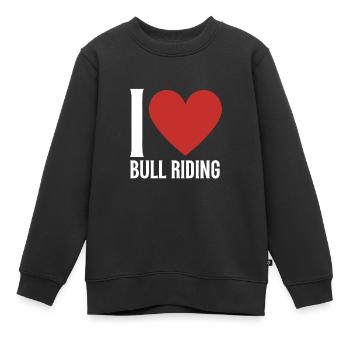 Future Bull Rider Steer Riding - Sweat Premium enfant bio - noir - Devant - AI Model Kid Female (0cm)
