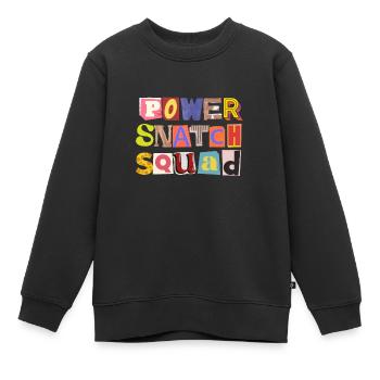 Weight Lifting Power Snatch - Kinder Premium Organic Sweatshirt - Schwarz - Vorne - AI Model Kid Female (0cm)